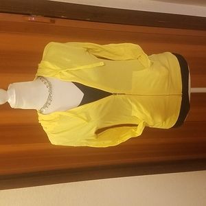IRIS BASIC YELLOW ZIP UP HOODY